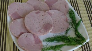 Колбаса ветчинная (ветчина в оболочке) || Как сделать домашнюю ветчину в оболочке