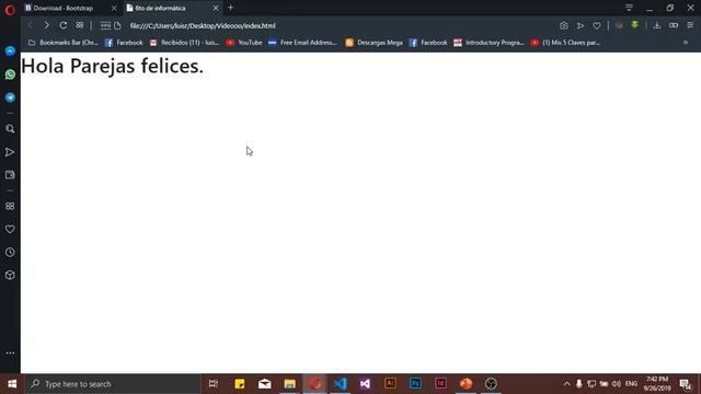 Instalacion de Bootstrap, Enlace con Html y Plantillas Con Bootstrap смотреть онлайн
