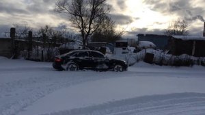 A4 quattro. Мокрый снег