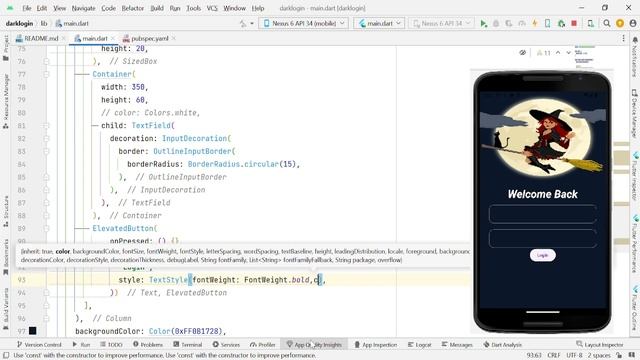 Flutter tutorial | Beautiful login page UI смотреть онлайн