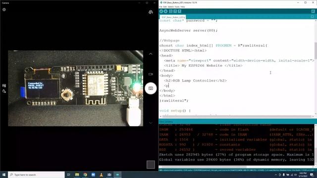 ESP8266 with Arduino 6 - Creating A WebServer, Writing a WebPage, and handing Requests смотреть онлайн