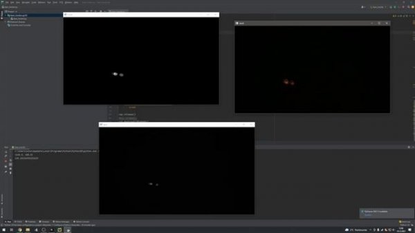 opencv python laser detection test