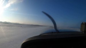Полет на самолете Сessna 172 зимой / Зимние полеты на Cessna 172
