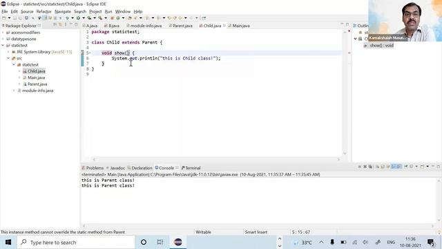 Static and Non-static Methods in Java смотреть онлайн