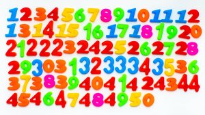 Магнитные Цифры. Учимся Считать до 50!