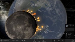 в землю врезалась луна