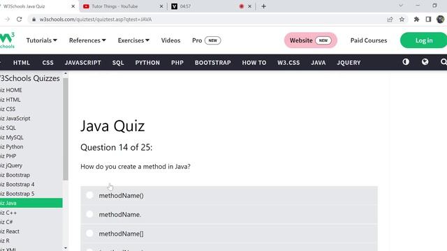 Java - W3schools | W3schools Online Web Tutorials смотреть онлайн