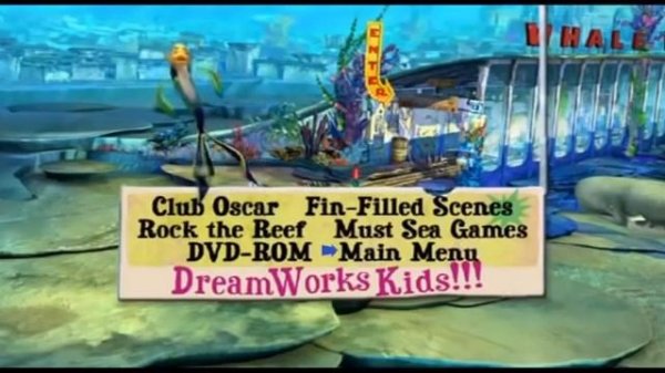 Shark Tale DVD Menu Walkthrough Fast Motion