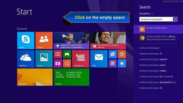 Windows 8.1 - How to add Windows Media Player Tile to Start Screen смотреть онлайн