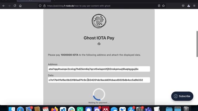 Ghost IOTA Pay - Paying per content in a ghost blog смотреть онлайн