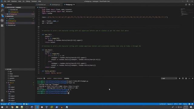 Fake AWS Key Generator (Part 2) - Flask Application with RESTful API смотреть онлайн