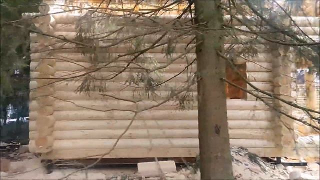 Баня из бревна по проекту Б-10 смотреть онлайн