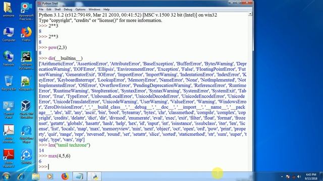 Python Tutorial for Beginners 5 Built in Modules and Functions (Tamil) Anna University смотреть онлайн