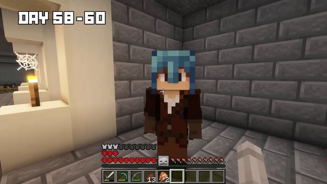 I Survived 100 DAYS as a SKELETON in HARDCORE Minecraft! смотреть онлайн