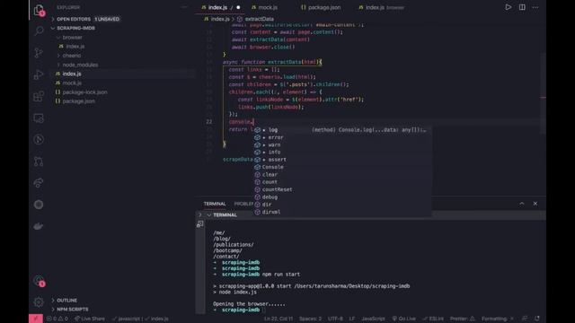 Scraping web with Node JS Cheerio & Puppeteer Example #06 смотреть онлайн