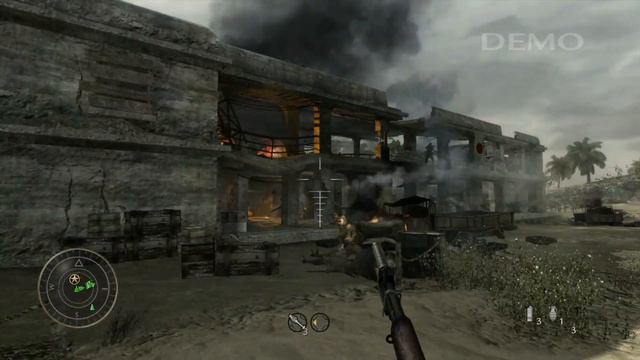 Call of Duty: World at War 2008 Demo - Xbox 360 Gameplay смотреть онлайн