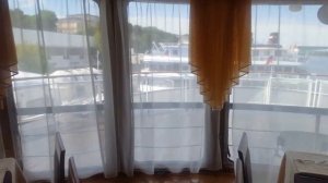 Теплоход-пансионат«Космонавт Гагарин» Основной обзор(каюты,ресторан)
