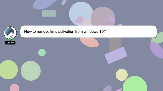 How to remove kms activation from windows 10? смотреть онлайн