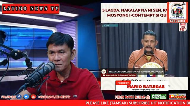 SEN PADILLA, HINADLANGAN ANG PAG ARESTO KAY QUIBOLOY FAKE CHARITY GINAMIT NI QUIBOLOY PARA SA LIMOS смотреть онлайн