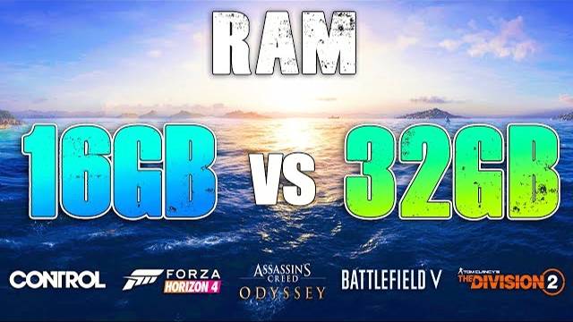 16GB Vs 32GB RAM Test In New Games