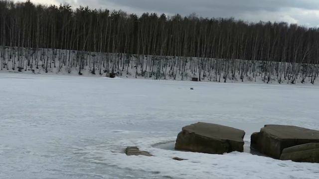 Карьер ЛГОК 'Большой' весна Панорама смотреть онлайн