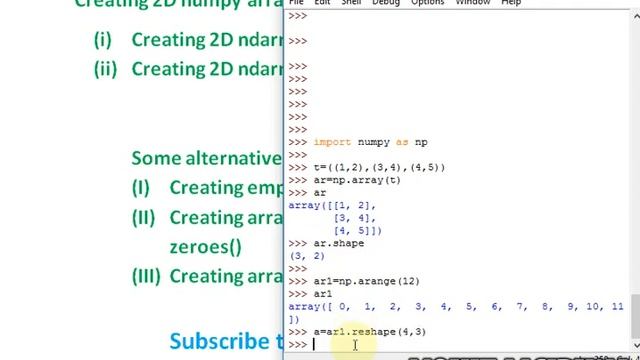 Class 11th IP chapter 10?working with NumPy?#5 2D array, alternative arrays смотреть онлайн