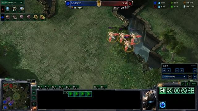 Game Video StarCraft 2 Jaedong vs First ZvP Starcraft 2 GamePlay Game 1 смотреть онлайн