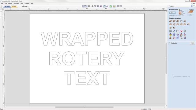 Vectric V10 Tutorials | Wrapped Rotary Machining | Introduction to Rotary Wrapped Text смотреть онлайн