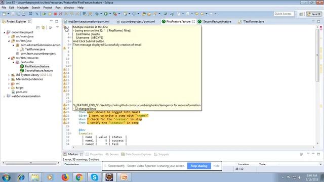 Part 5 Cucumber feature file Background Usage смотреть онлайн