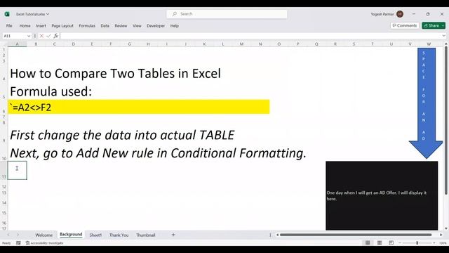 8.How to Compare Two Tables in Excel смотреть онлайн