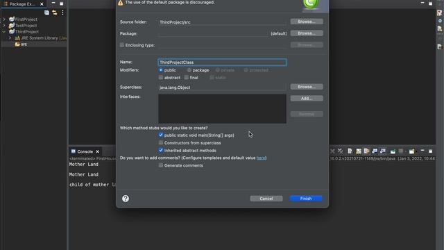 Java: lesson 0 create a java project смотреть онлайн