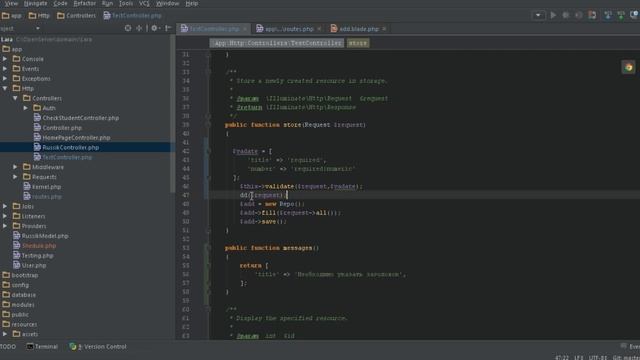 Проверка данных из формы. Laravel. смотреть онлайн