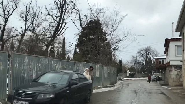 Гаспра пгт. По Севастопольскому шоссе из Ялты. Крым. Crimea. Yalta. Gaspra. смотреть онлайн