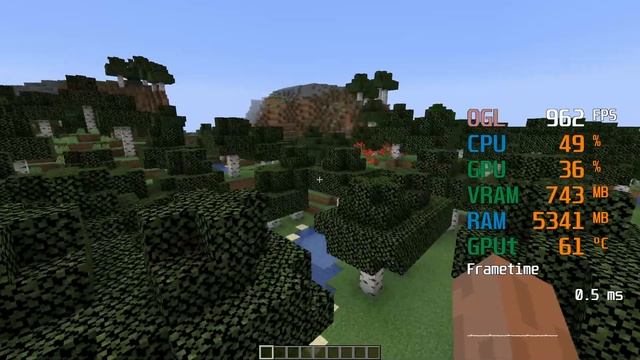 GeForce RTX 2060 -- Intel Core i3-9100F -- Minecraft FPS Test смотреть онлайн