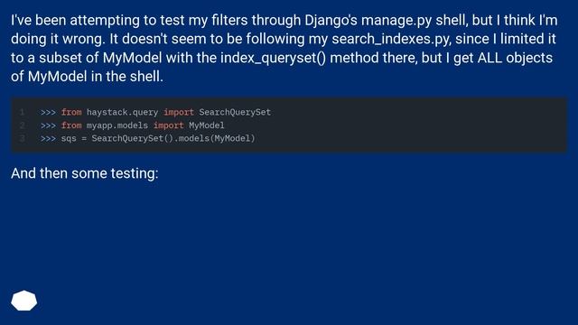 Django Haystack - How to filter search results by a boolean field? смотреть онлайн