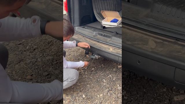 Первая установка быстросьемного фаркопа Galia