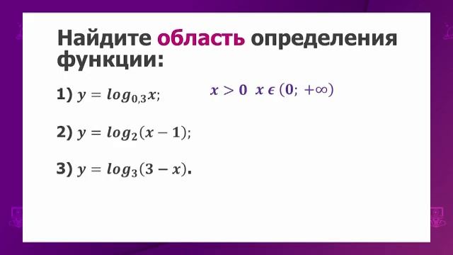 Алгебра и начала анализа. 11 класс. Логарифмическая функция, ее свойства и график /27.01.2021/ смотреть онлайн