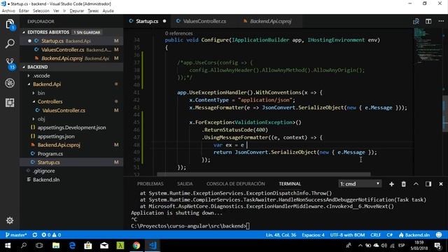Clase #5 de Angular 5 ¿o de dotnet core? смотреть онлайн
