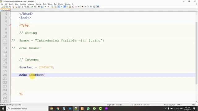 Variables and Data types in PHP | Lecture No. 3 | Webster смотреть онлайн