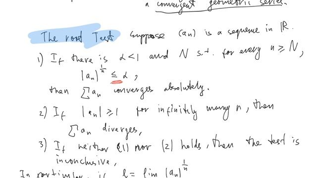 Real Analysis, Lecture 13 (Infinite Series: Comparison and Root convergence tests, Harmonic Series) смотреть онлайн