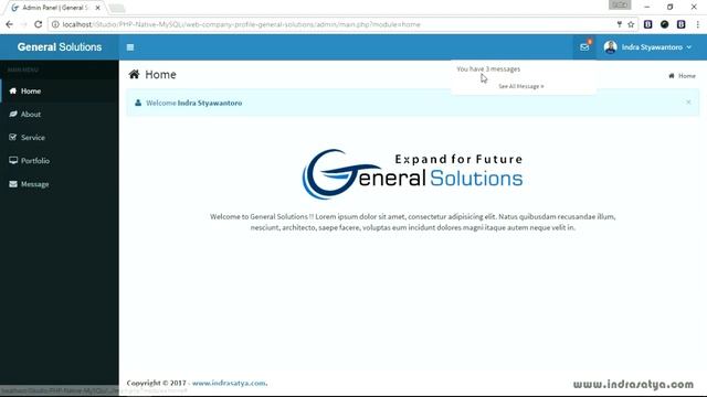 Web Company Profile “General Solutions” dengan PHP7 dan MySQLi смотреть онлайн