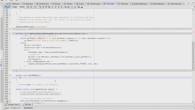 Application de Gestion de contacts interface graphique, JDBC, JTable et JOptionPane personnalisés смотреть онлайн
