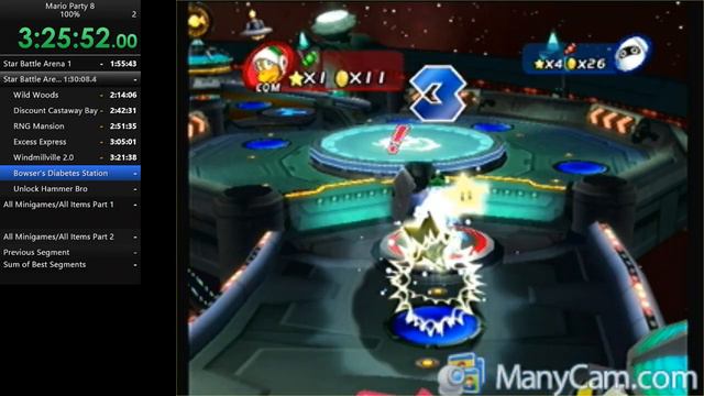 Mario Party 8 - 100% Speed Run - 17:31:30 (Part 1) смотреть онлайн