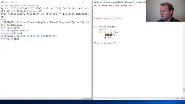 Python Basics Generator Objects смотреть онлайн