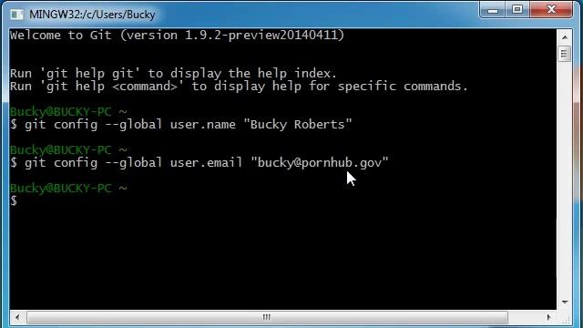 Git Tutorial 2 Config Our Username and Email смотреть онлайн