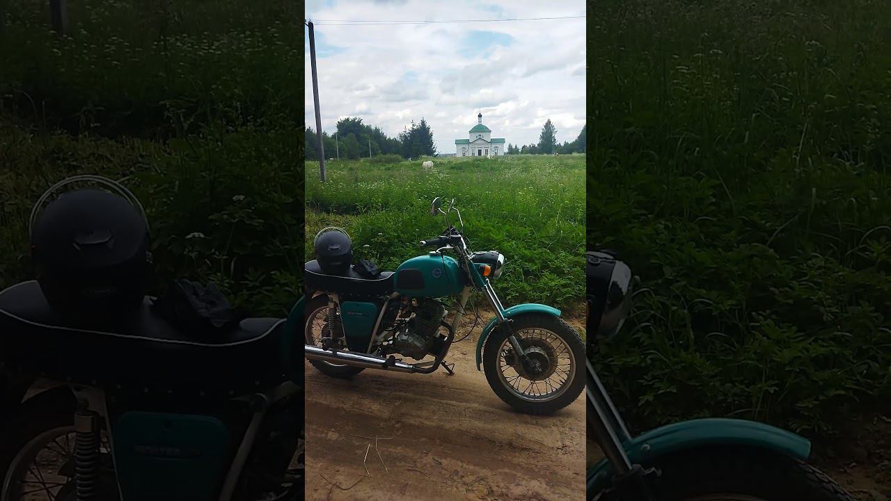 Китайский ИЖ, вечерний променад. #мотопчел смотреть онлайн