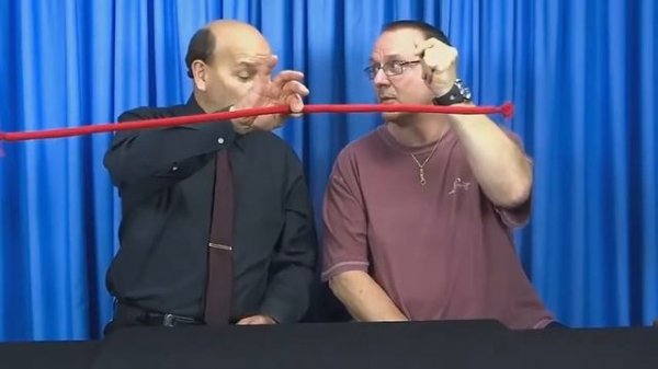 Фокус твердеющая веревка | Stiff rope