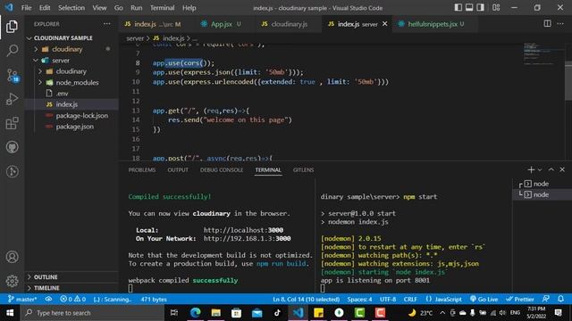 2- Cloudinary 2022|| How to upload images to react using cloudinary and node js || setup the env смотреть онлайн
