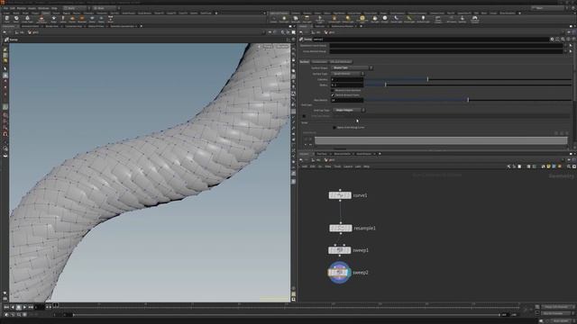 Houdini | Create Twisted Cables using Sweep Nodes смотреть онлайн