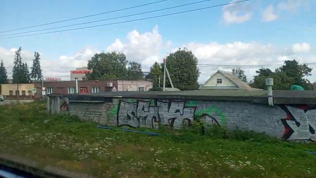 Поездка на ЭД4М 0031 "Сиверская-Балтийский вокзал",1 часть! смотреть онлайн